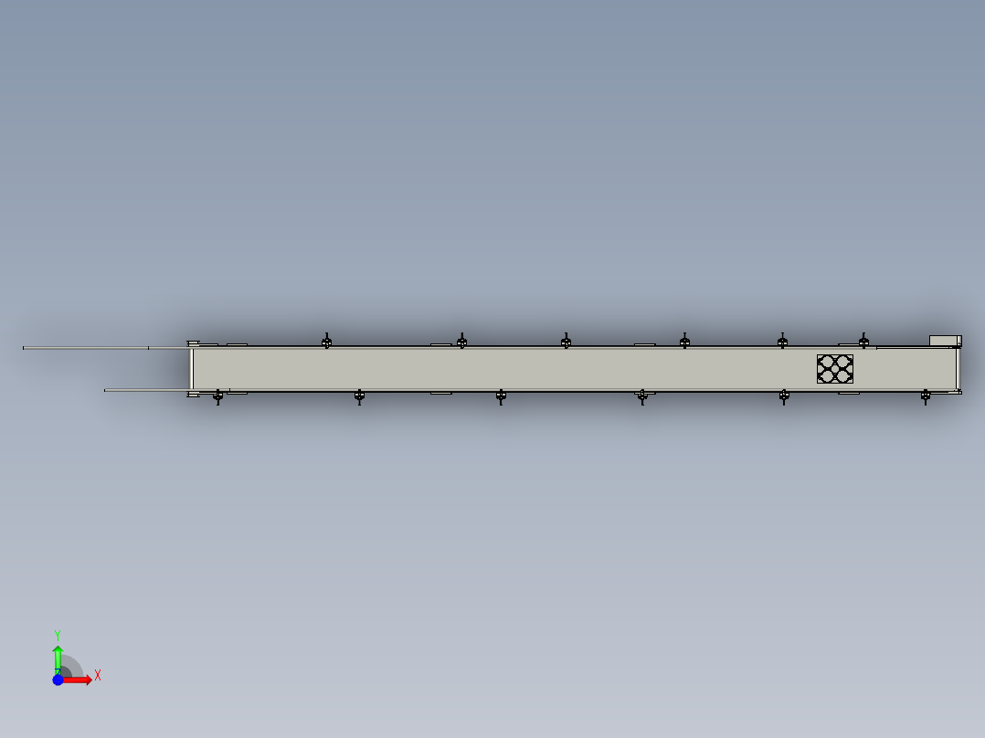 1806JSL01-04-00美国饼干项目满托汇流皮带输送线前视图
