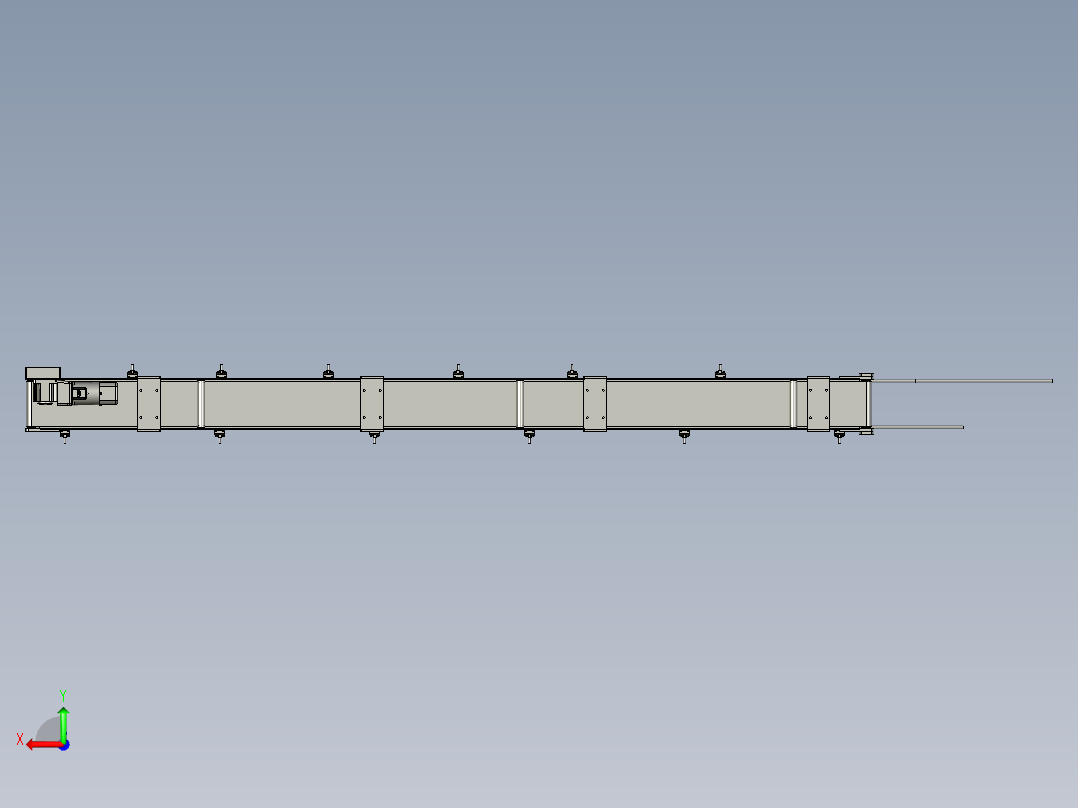 1806JSL01-04-00美国饼干项目满托汇流皮带输送线后视图