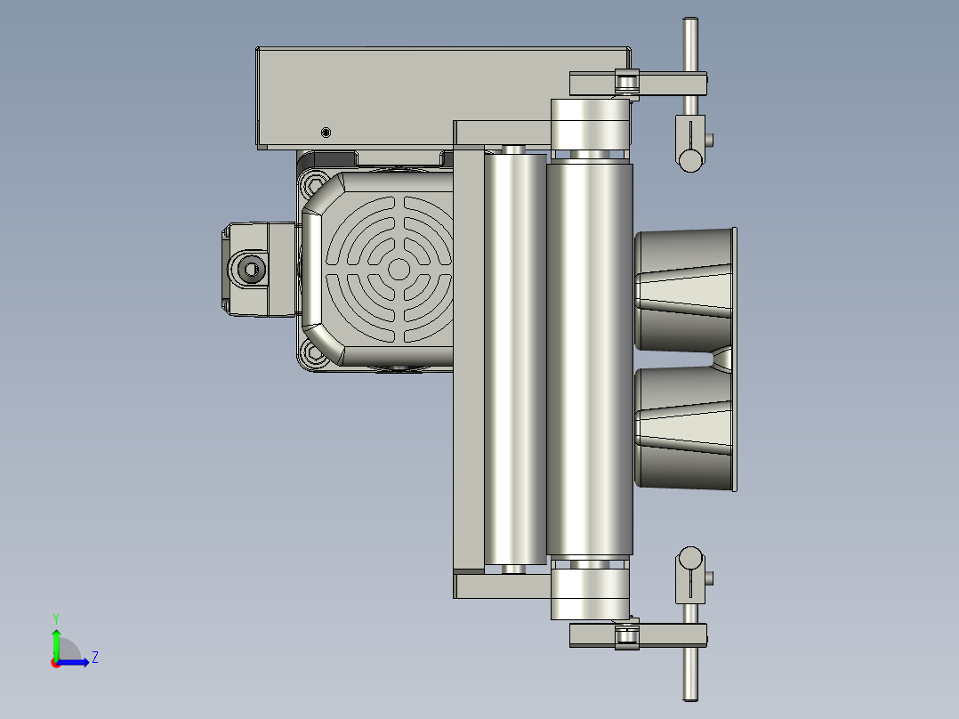 1806JSL01-04-00美国饼干项目满托汇流皮带输送线左视图