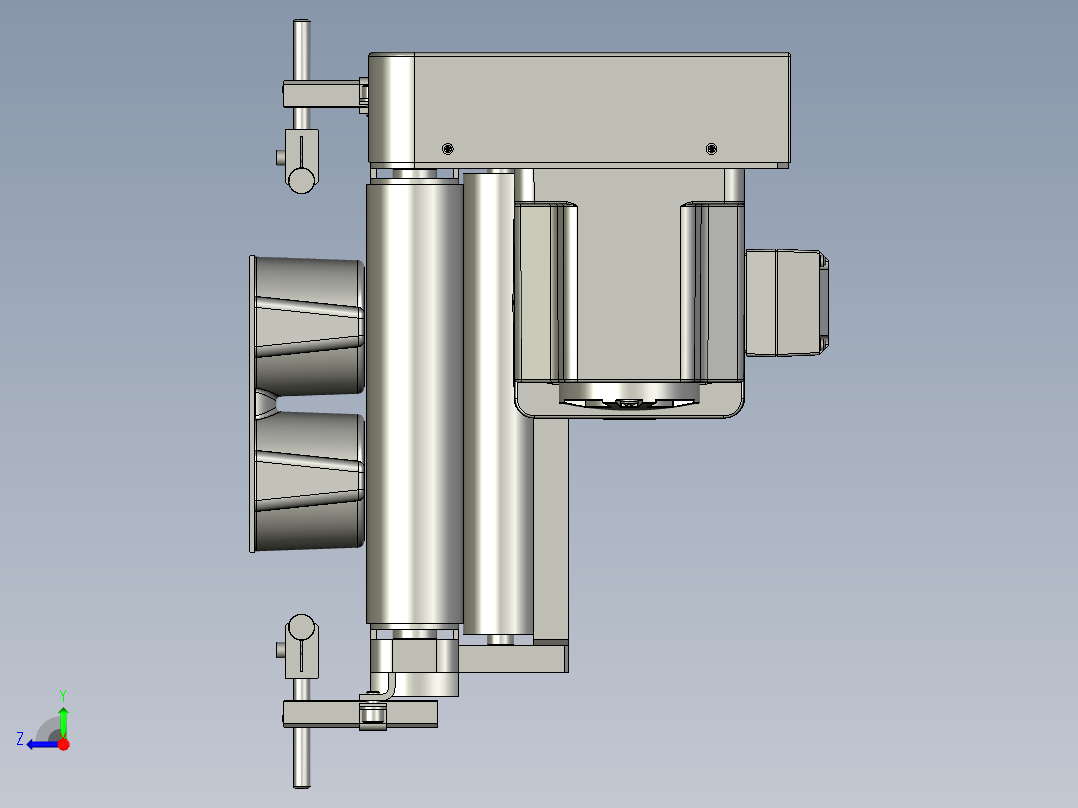 1806JSL01-04-00美国饼干项目满托汇流皮带输送线右视图