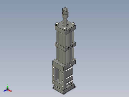 80X60-0-20倍力伸出可调汽缸