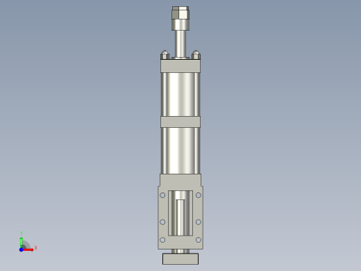 80X60-0-20倍力伸出可调汽缸前视缩略图