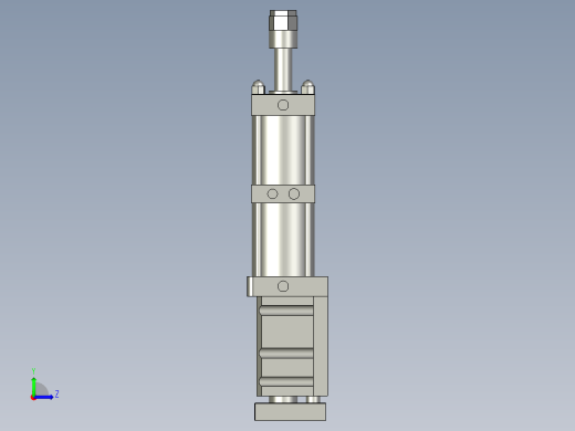 80X60-0-20倍力伸出可调汽缸左视缩略图