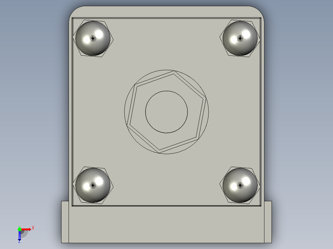 80X60-0-20倍力伸出可调汽缸俯视图