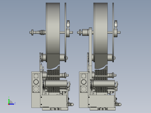包装用贴标机的出标装置左视缩略图