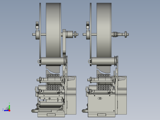 包装用贴标机的出标装置右视缩略图