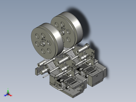 包装用贴标机的出标装置正等轴测缩略图
