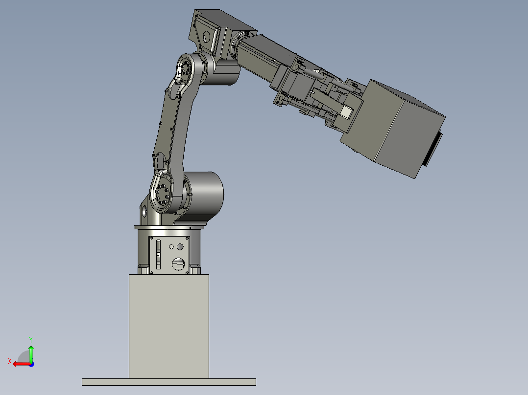 机械手搬运组件后视图