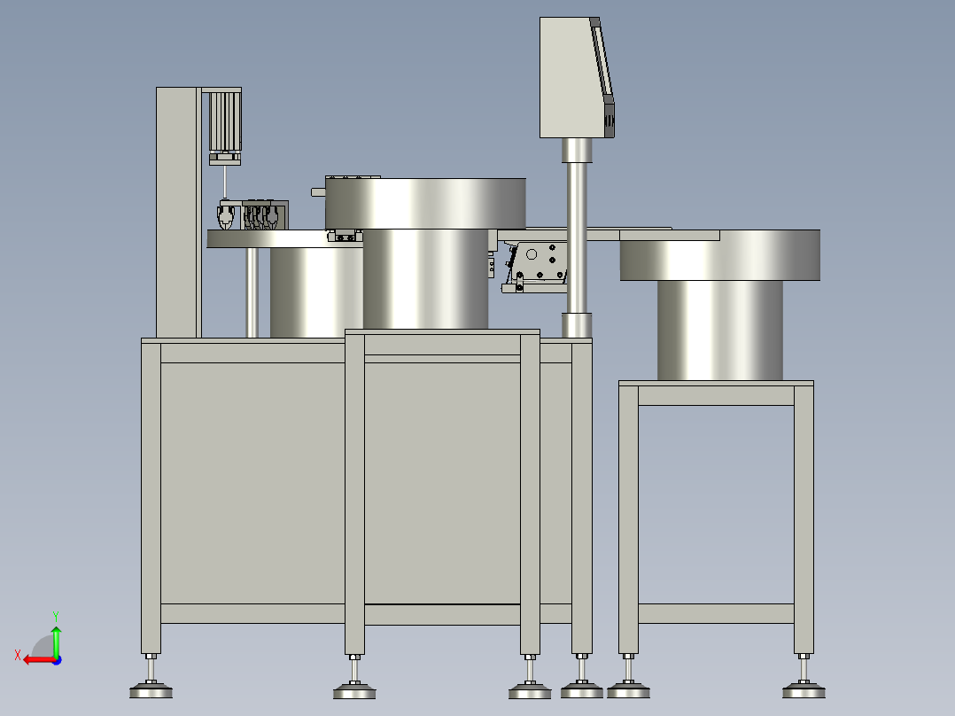 汽车塑料配件加工用装配打螺丝装置后视图