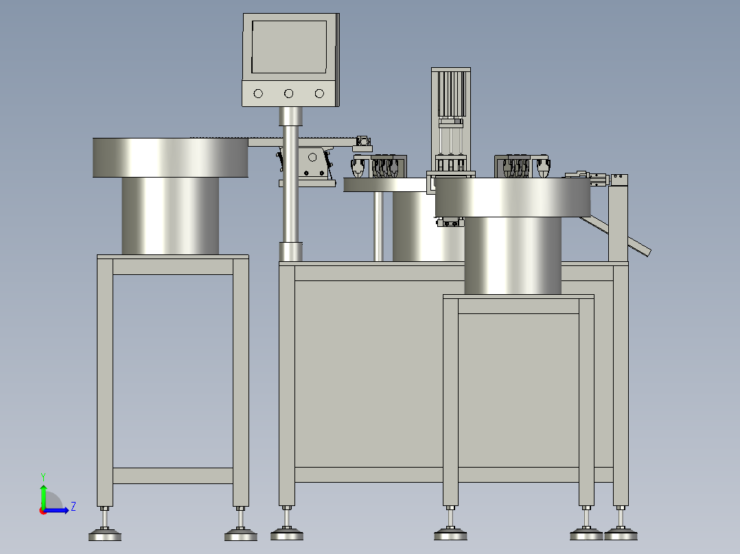 汽车塑料配件加工用装配打螺丝装置左视图