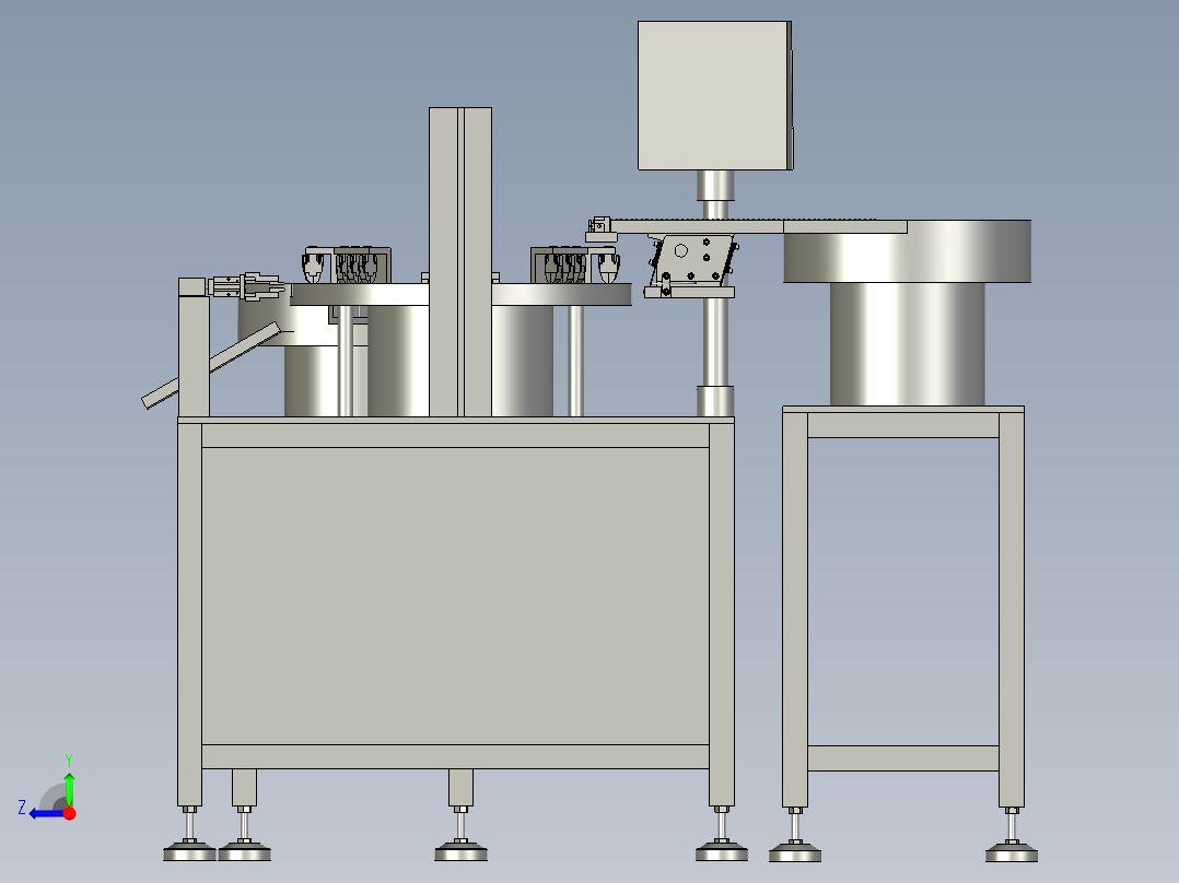 汽车塑料配件加工用装配打螺丝装置右视图