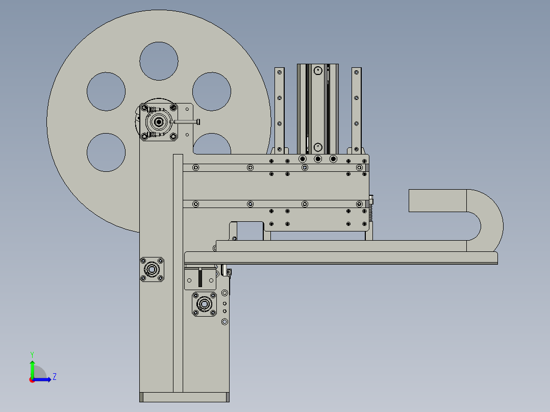 DM32A11-02-00膜上料组件左视图