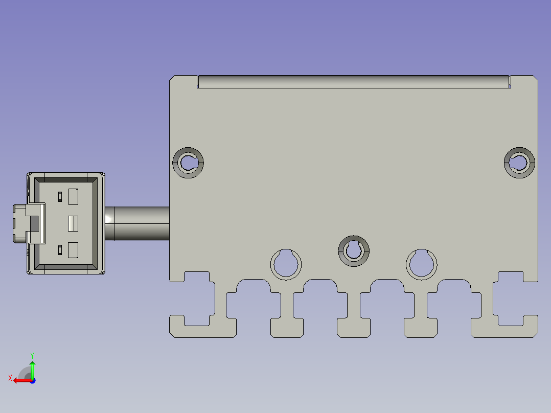 胶壳光源CST-2BS46238(条形)后视图