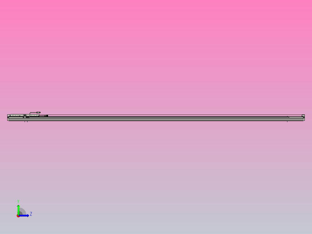 直驱直线电机轴TPA-LNP2-170-35C6-1-L3060-3-C-05-N3左视图