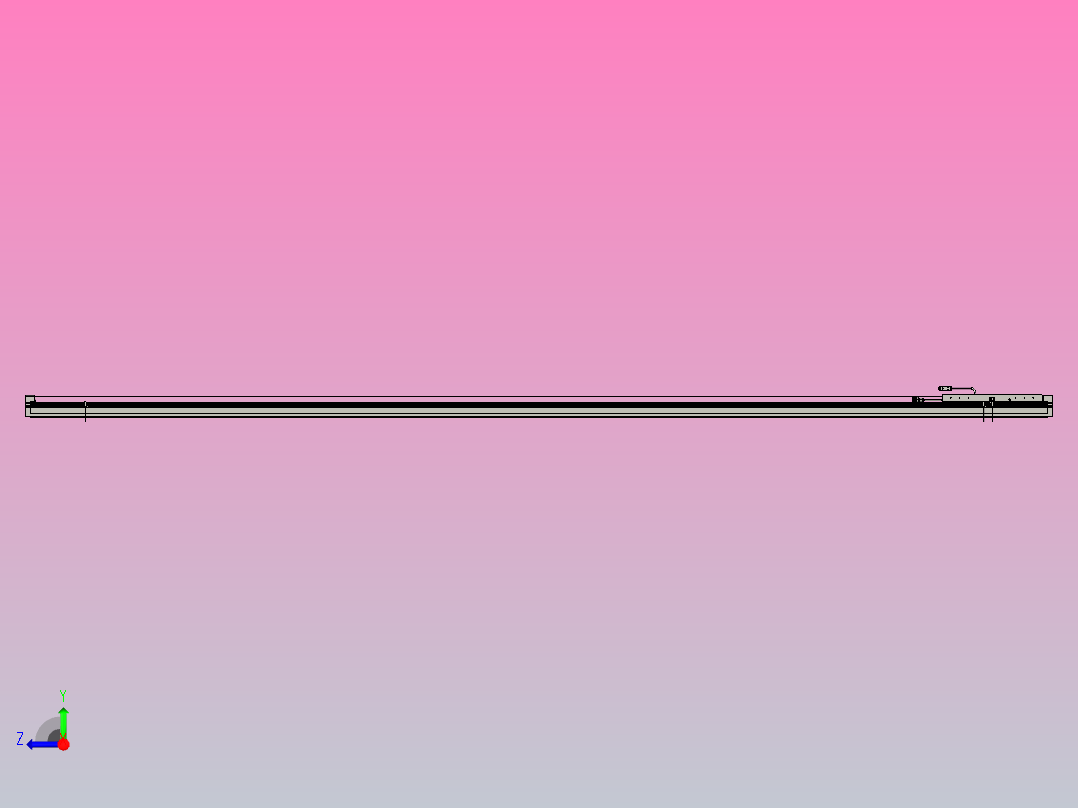 直驱直线电机轴TPA-LNP2-170-35C6-1-L3060-3-C-05-N3右视图