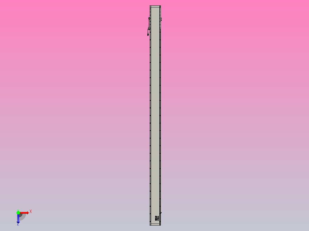 直驱直线电机轴TPA-LNP2-170-35C6-1-L3060-3-C-05-N3俯视图