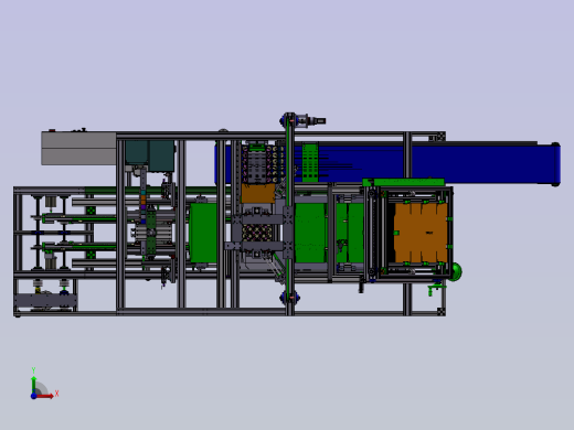 A44-纸板包装机（自动纸板开箱成形折弯封箱）sw21前视缩略图