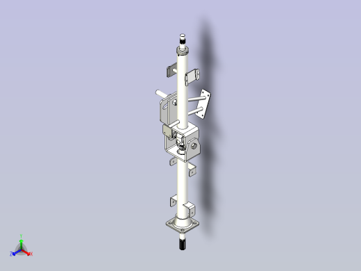 一种农机用转向柱正等轴测缩略图