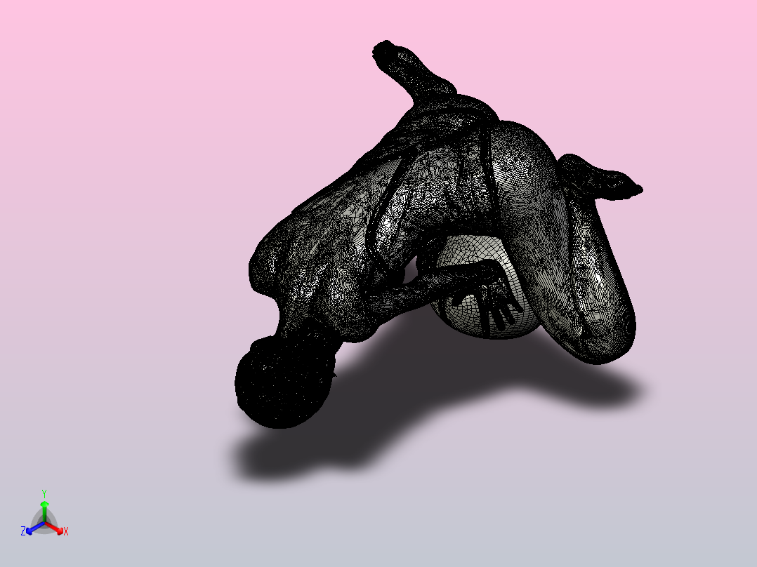 海滩上的女孩_stls主视图