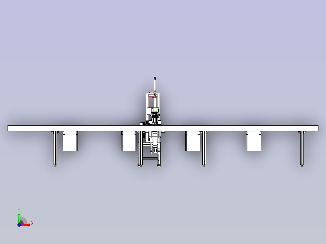 过滤器头部压装机3D图纸前视图