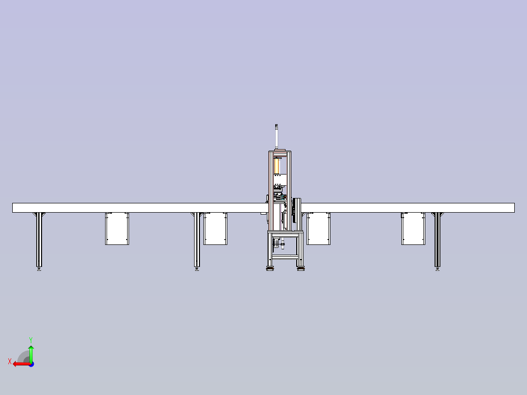 过滤器头部压装机3D图纸后视图