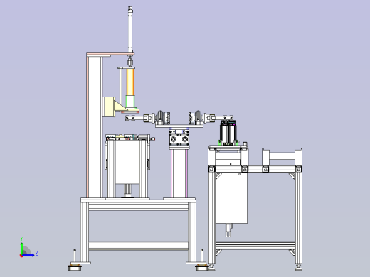 过滤器头部压装机3D图纸左视缩略图