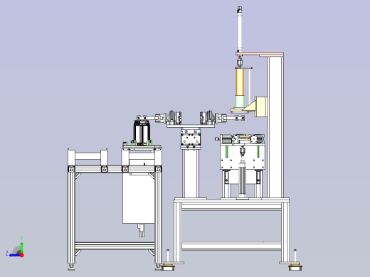 过滤器头部压装机3D图纸右视缩略图