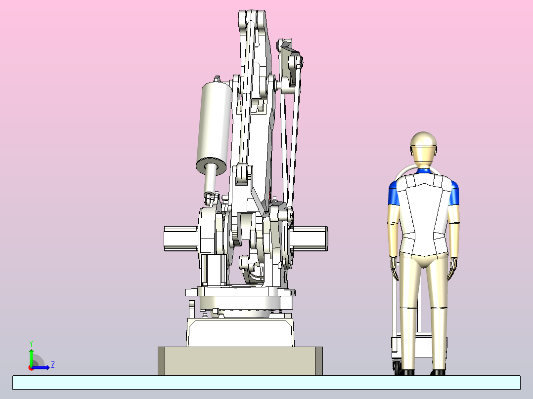 ABB IRB660托盘机器人左视图