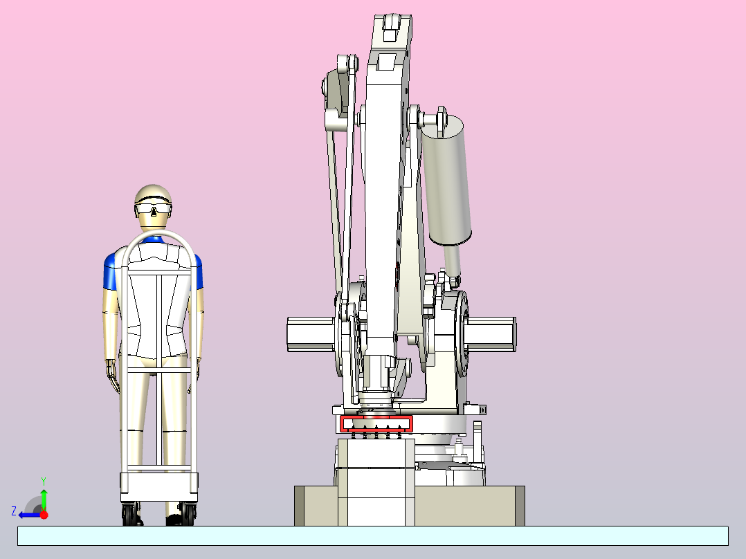 ABB IRB660托盘机器人右视图