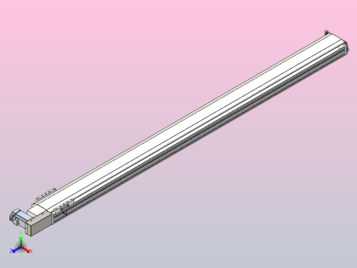 皮带直线轴半封闭可选导轨TPA-HNB-140D-120-L1850-MR-Y-P40-N3