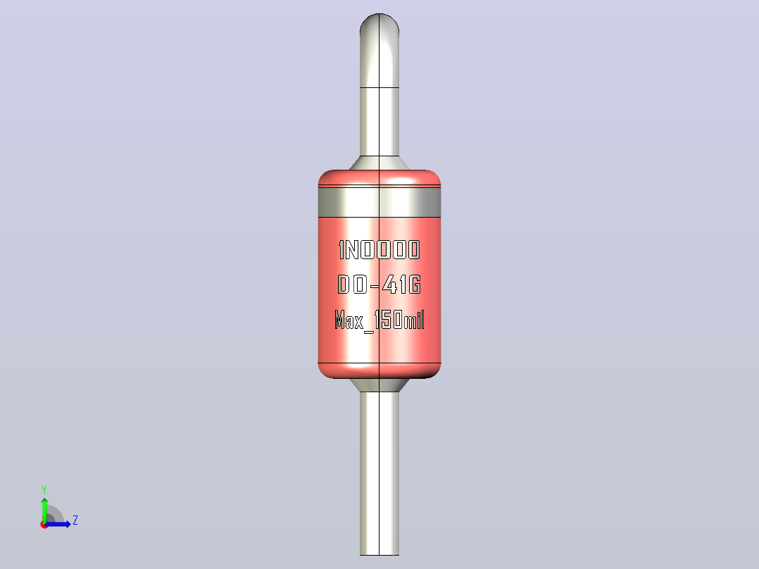 轴向二极管外壳DO-41G_Max_150mil_rev1.0.zip.zip左视图