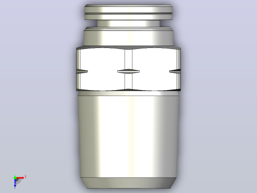 快插接头CRQS-1_4-1_4-U俯视缩略图