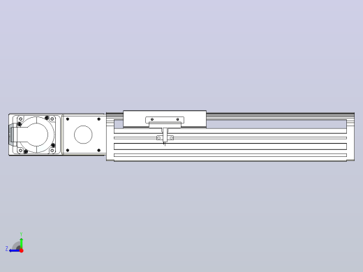皮带直线轴半封闭可选导轨TPA-HNB-140D-120-L150-ML-Y-P40-N3右视缩略图