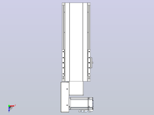 皮带直线轴半封闭可选导轨TPA-HNB-140D-120-L150-ML-Y-P40-N3俯视缩略图