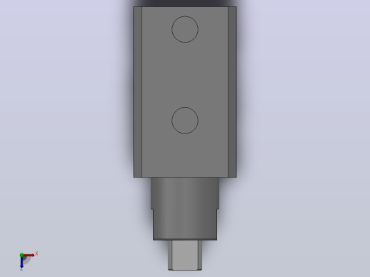 RSQ（φ16-φ20）扁柱型止动气缸[RSQB20-15DK]俯视缩略图