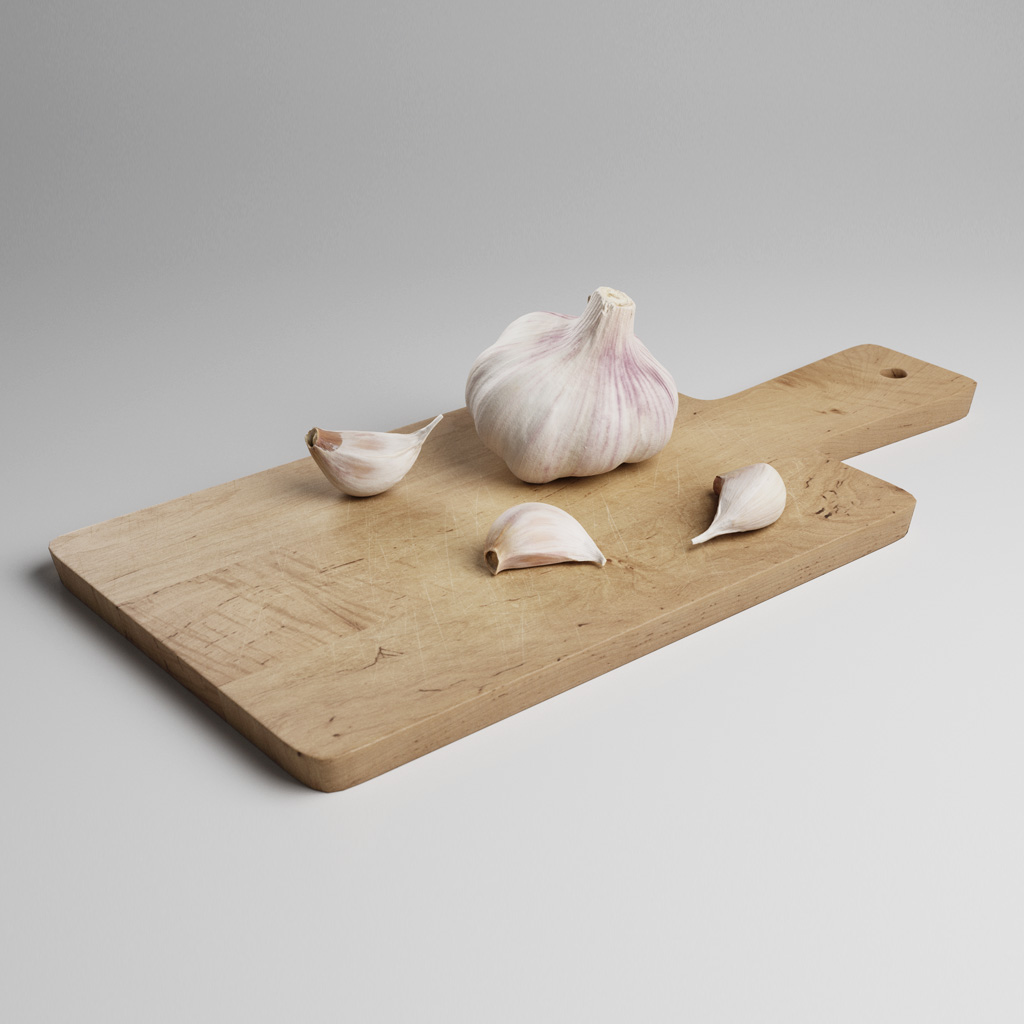 07_Garlic_4K水果蔬菜面包坚果