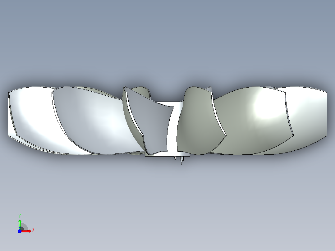 螺旋桨3D设计前视图
