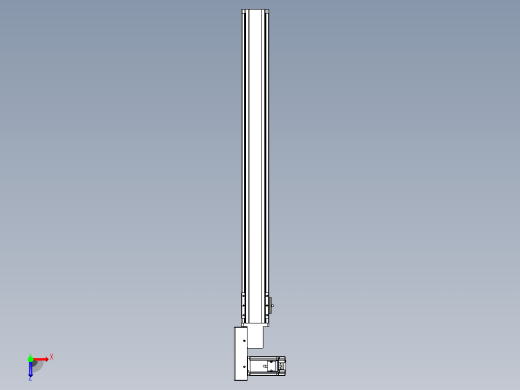 皮带直线轴半封闭可选导轨TPA-HNB-85S-90-L800-ML-C-P20-N3俯视缩略图