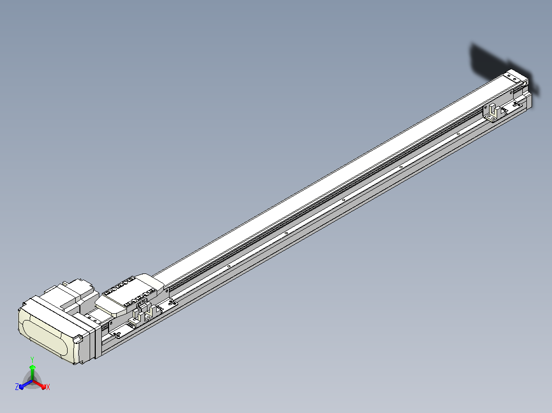 滚珠丝杠直线轴内置导轨TPA-GCR-40-1210C-L600-MR-M10-N3主视图