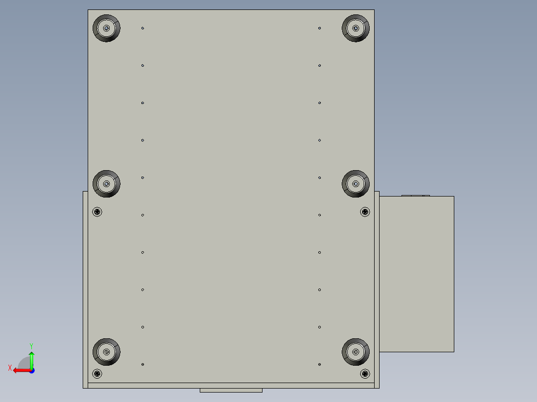 压垫脚工装后视图