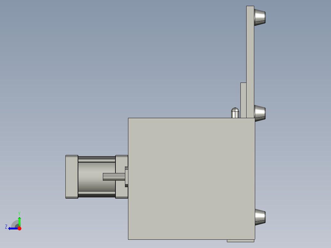 压垫脚工装右视图