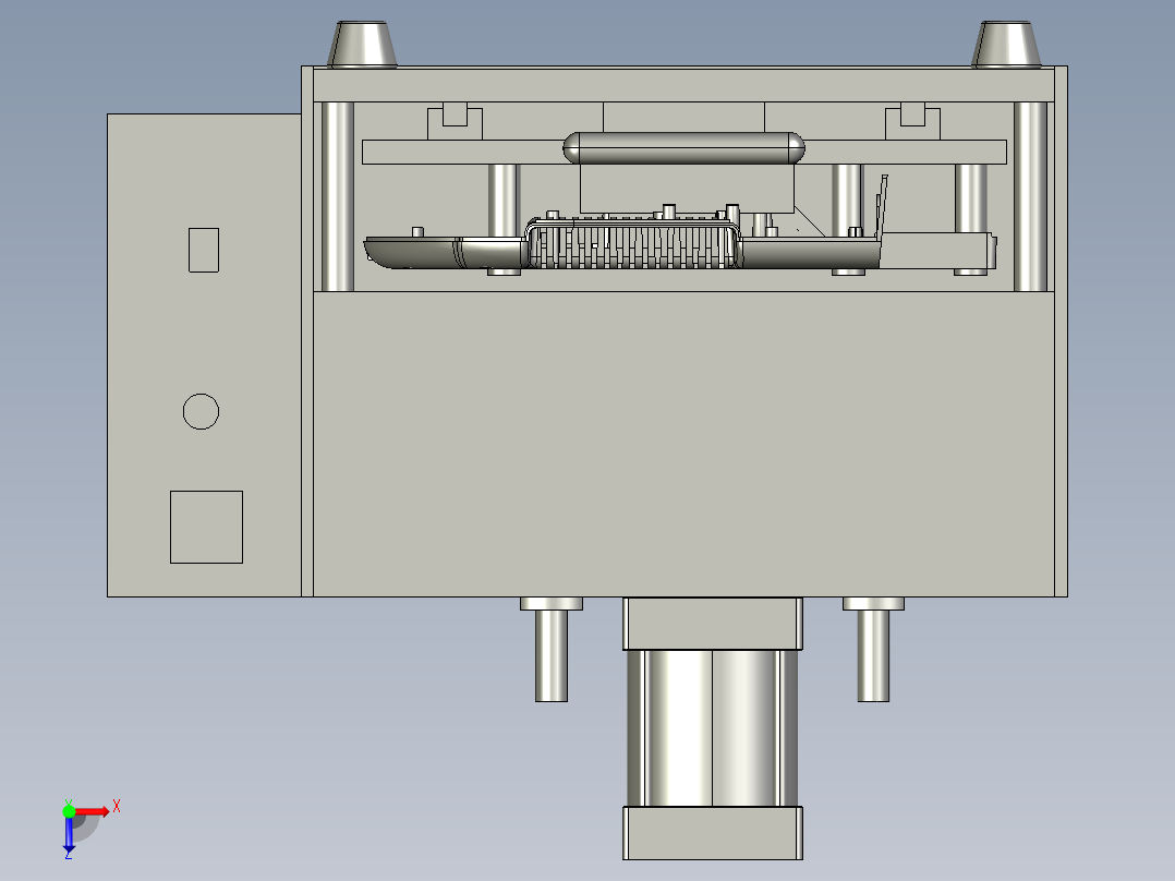 压垫脚工装俯视图