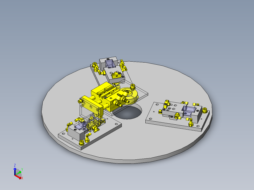 工件维持机构正等轴测图