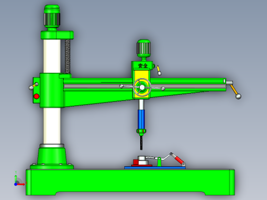 半自动钻床设计及运动学分析前视缩略图