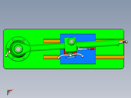 半自动钻床设计及运动学分析俯视缩略图
