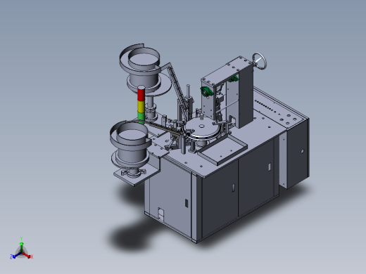 金属拉链头自动铆合机（sw16可编辑+工程图）