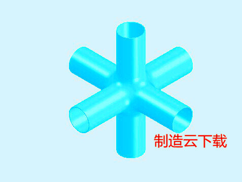 六通管3D模型缩略图