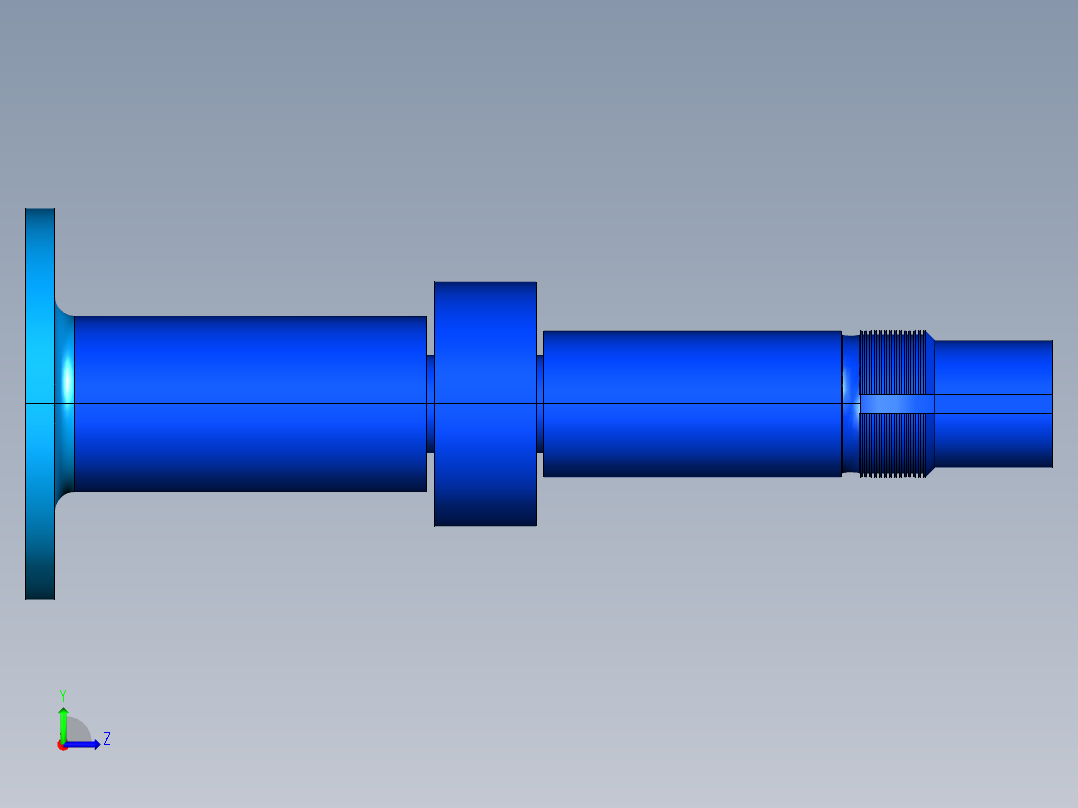 轴3D模型左视图