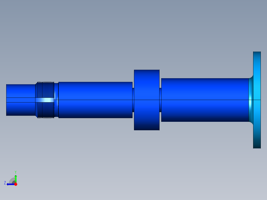 轴3D模型右视图