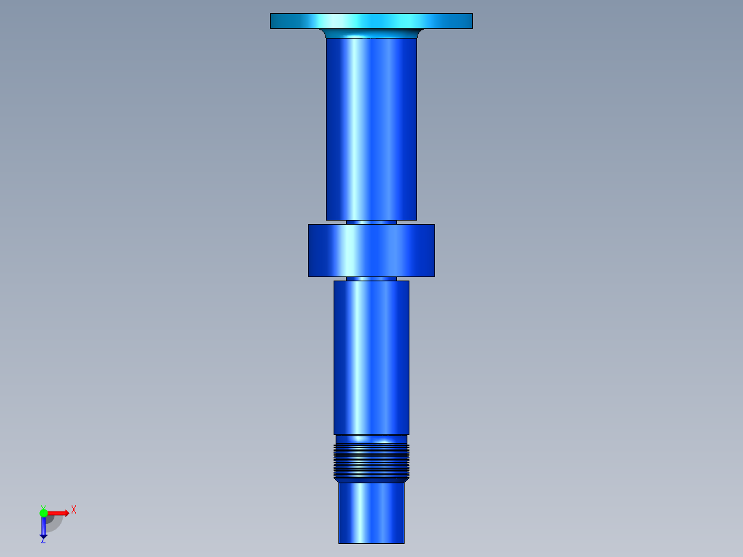 轴3D模型俯视图
